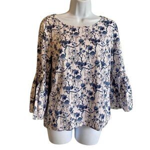 Jane and Delancey Top with Bell Sleeves Medium